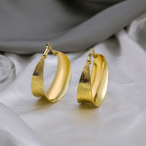 Stainless Steel Ear Studs-17 (Golden)